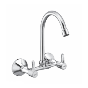 Donald Tokyo Chrome Wall Type Sink Mixer With Extra Long Spout