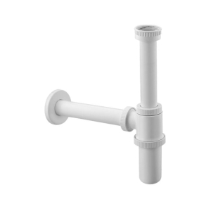 Allied White PVC Bottle Trap - 1 1/4