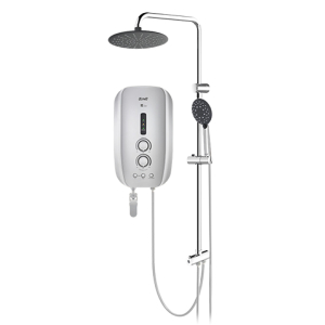 Alpha Silver Instant Water Heater Rain Shower With Pump