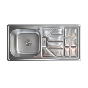 Anwen Stainless Steel Kitchen Sink - 100X50cm