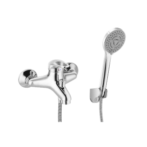 Bri Tobago Chrome Bath Shower Mixer Set