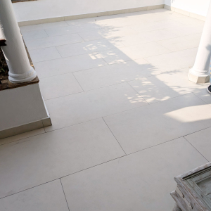 Gemma Casa Ivory Floor Tile Used Outdoors