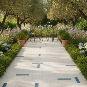 Casablanca Geo Ivory Floor Tile - 60X60cm 