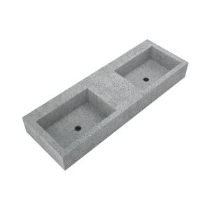 Courchevel Terrazzo Matt Grey Wall Hung Basin