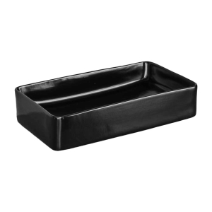 Donald Bossy Black Matt Counter Top Washbasin - 60X34X12cm