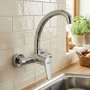 Donald Smart Chrome Wall Type Sink Mixer