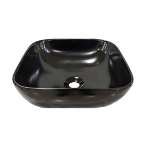 Squaro Square Black Matt Counter Top Washbasin