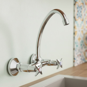 Donald Star Chrome Wall Type Sink Mixer Mood image