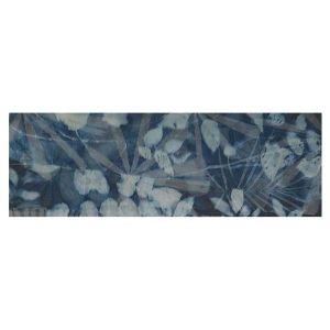 Gemma Blossom Flower Blue Wall Tile - 25X75cm