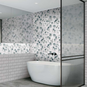 Gemma Ibiza Flower Blue Wall Tile - 30X60cm