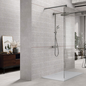 Gemma Siena Stripe Light Grey Wall Tile - 30X90cm