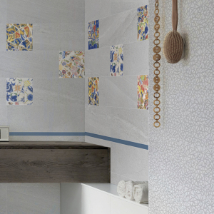 Gemma M.Barcelona Geo Light Grey Wall Tile - 20X60cm