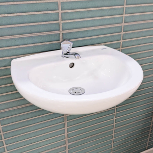 Gravena Round White Washbasin - 45cm