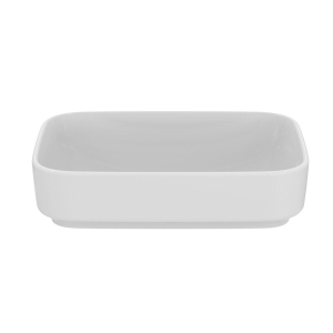 i.life White Rectangle Counter Top Basin - 55X40cm front view
