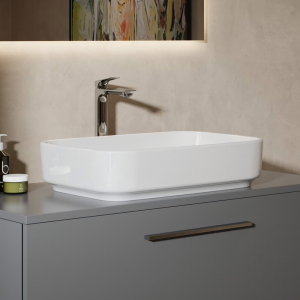 i.life White Rectangle Counter Top Basin - 55X40cm mood image