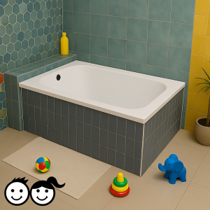 Ideal Standard Semiramis White Bathtub Close View