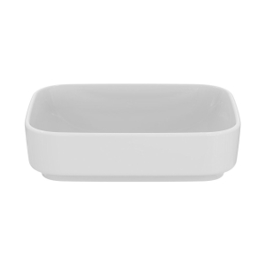 i.life White Rectangle Counter Top Basin - 50X38cm front view