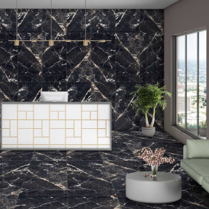 Yorke Lamos Emperador Highgloss Floor Tile - 60X120cm