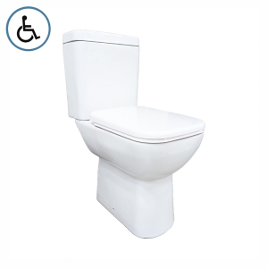 Lecico White Hline Comfort Square Close Couple Toilet