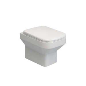 Lecico White Zara Square Rimless Wall Hung Toilet Pan