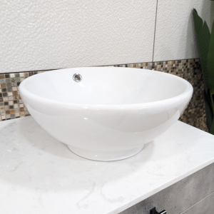 Lecico White Round Free Standing Basin