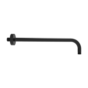 Meissen Edge Miela Black Round Shower Arm - 40cm