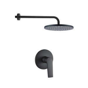 Meissen Vita Double Black 3-Way Shower Set