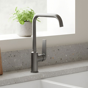 Meissen Vita Graphite Sink Mixer Deck Type