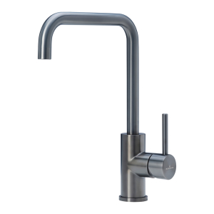 Reginox Crystal Gun Metal Pillar Type Sink Mixer