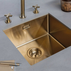 REGINOX Miami Gold Square Kitchen Sink Mood Image