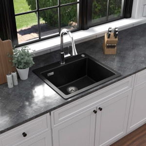 REGINOX Paris Pure Black Granite Sink - 60X50cm