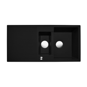 REGINOX Paris Pure Black Granite Sink 1.5 Bowl