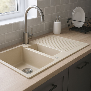 REGINOX Paris Caffe Silvery Granite Sink 1.5 Bowl