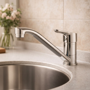 Neon Chrome Pillar Type Sink Mixer