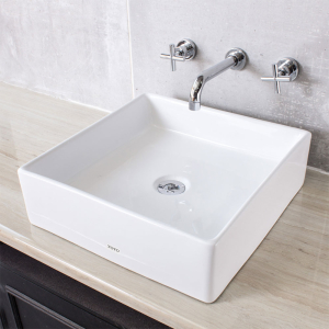 TOTO Square White Countertop Basin - 42X42cm