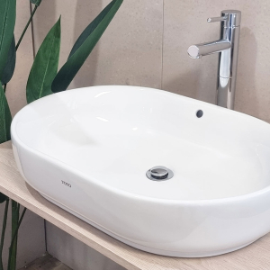 TOTO White Counter Top Washbasin - 62X43X13cm