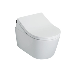 TOTO White D-Shaped Wall Hung Pan and Washlet