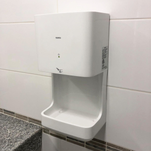 TOTO White High Speed Hand Dryer With Tray