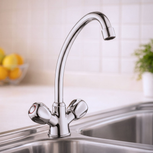 Yorke Bonita Chrome Pillar Type Sink Mixer
